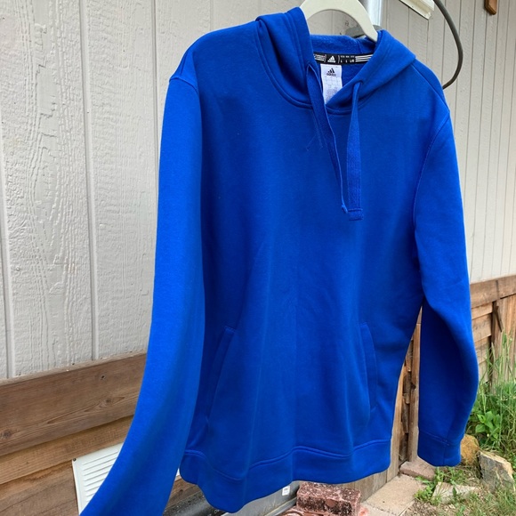 Adidas royal blue oversized sweatshirt hoodie - Picture 8 of 10